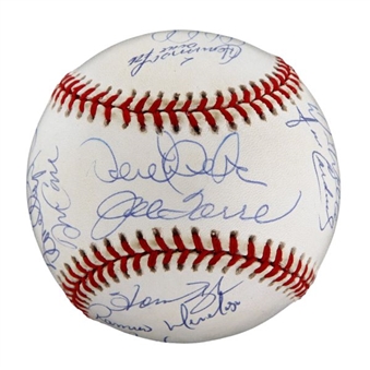 1998 World Champion New York Yankees Team Signed World Series Baseball (19 Signatures Incl Jeter)